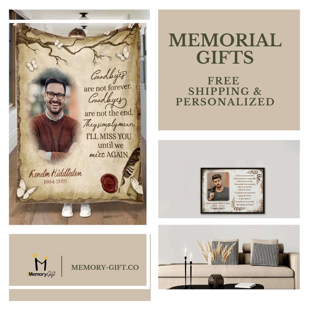 Personalized Memorial Gift Ideas, In Loving Memory Canvas Pictures, Memorial  Picture Gift For Parents - Best Personalized Gifts For Everyone