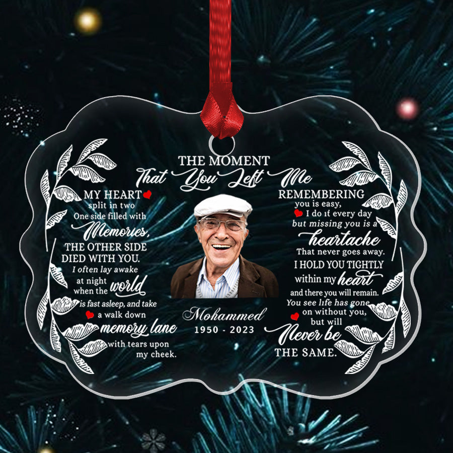 Dad Memorial Ornament Memory Ornaments With Picture Remembrance