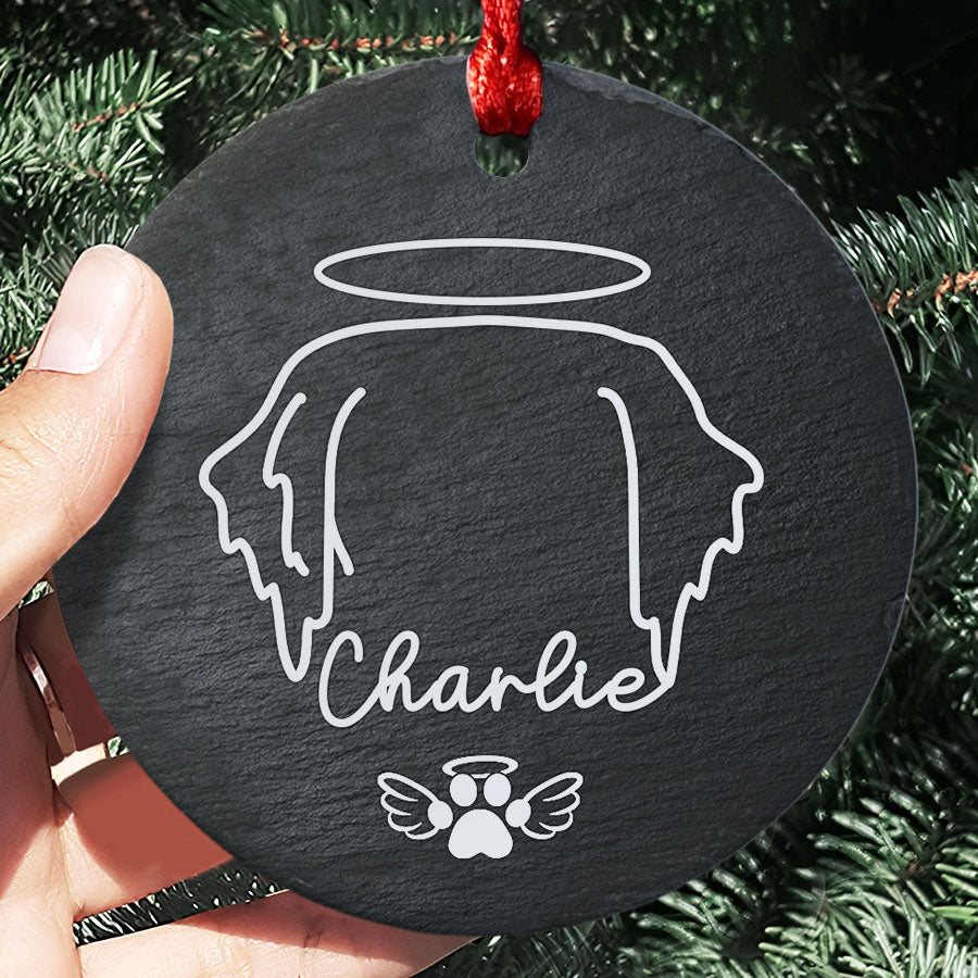 Dog Ornament Memorial Deceased Dog Ornaments Dog Portrait Ears Dog