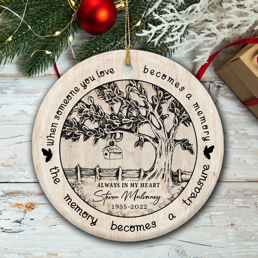 Memory Ornaments | Personalized Remembrance Ornaments | When Someone ...