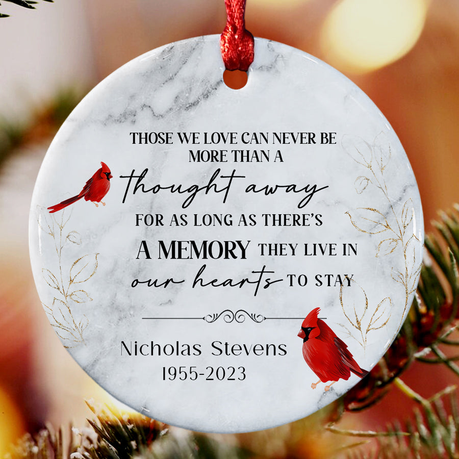 Memory Ornaments | Red Cardinal Ornament | Those We Love Can Never Be ...