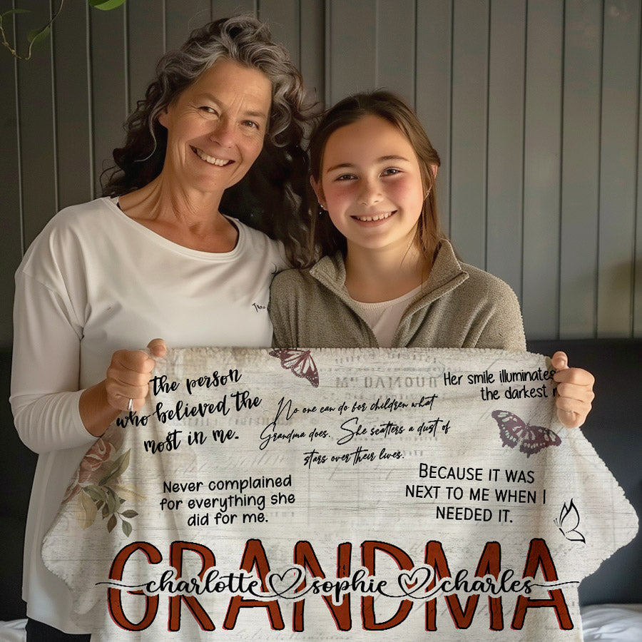 Personalized Grandma Goose Canvas - Mother's Day Gift Idea - Custom Grandma and Grandkid Names with up to 8 Kids