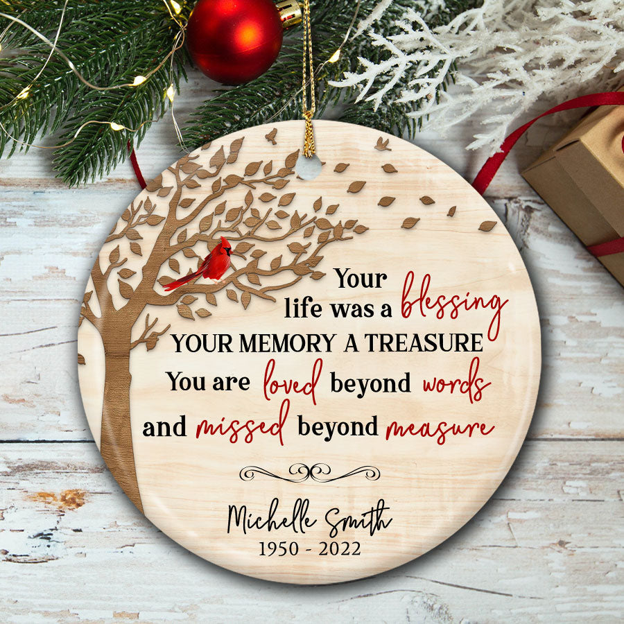 Personalized Memorial Ornament | Personalized Remembrance Ornaments ...