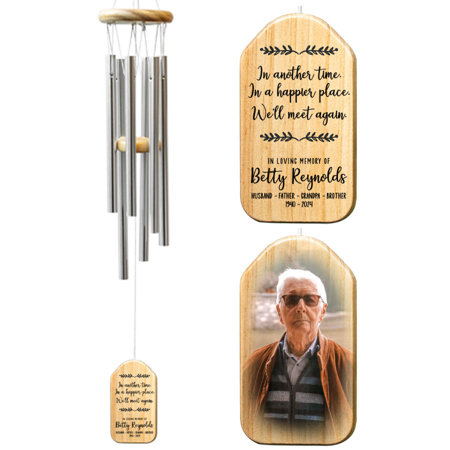 Personalized Dad "On Angel's Wings" Memorial Wind Chime - 28 Collective