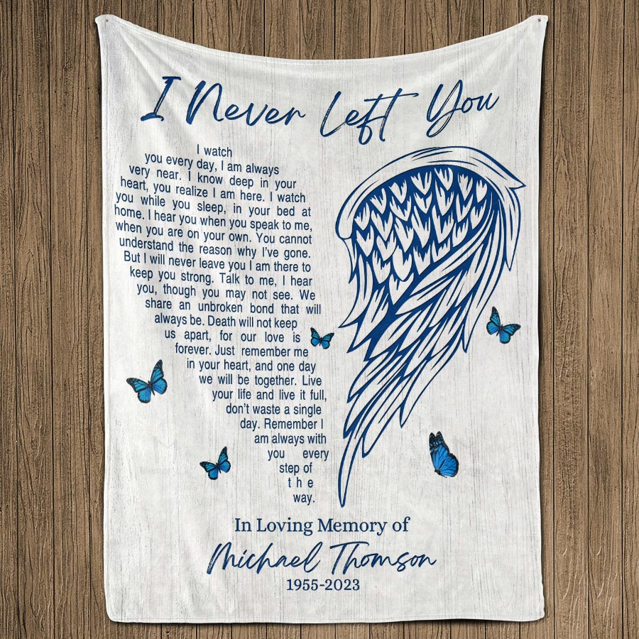 Personalized Sympathy Blankets Sympathy Blanket For Funeral I Never