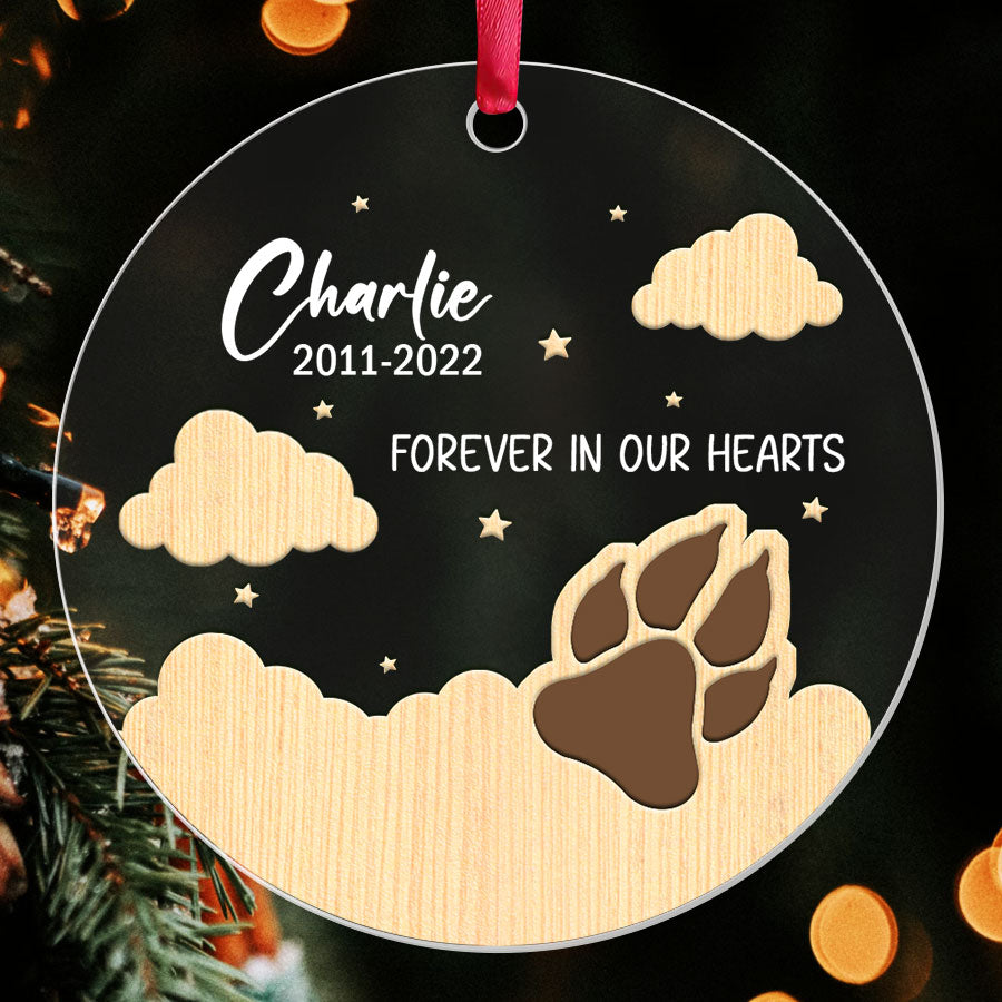 Pet Memorial Ornaments Remembrance Pet Ornament Forever In Our