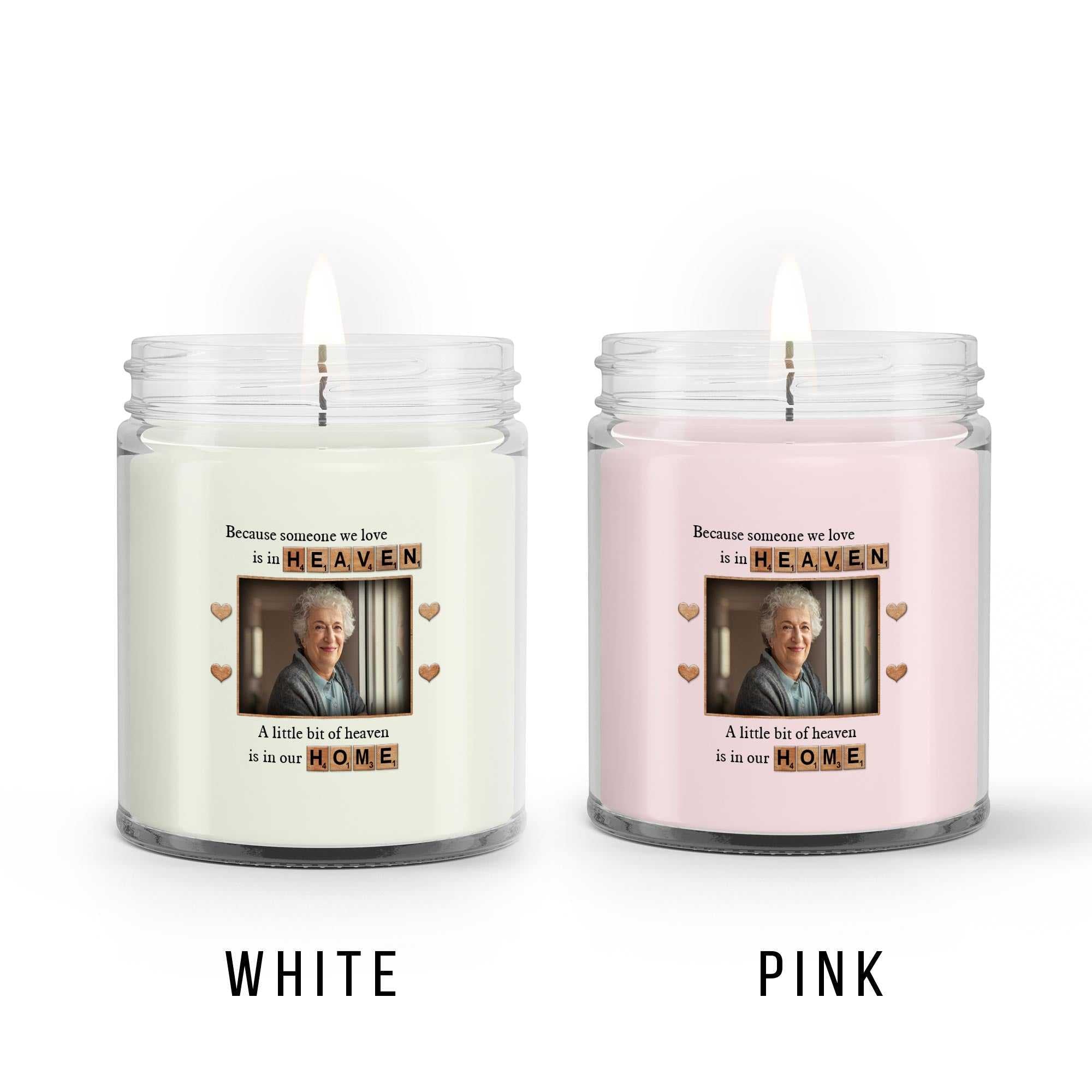 Loss Of Mother Sympathy Candle, Memorial Candle With Picture, Personalized Candle Gifts