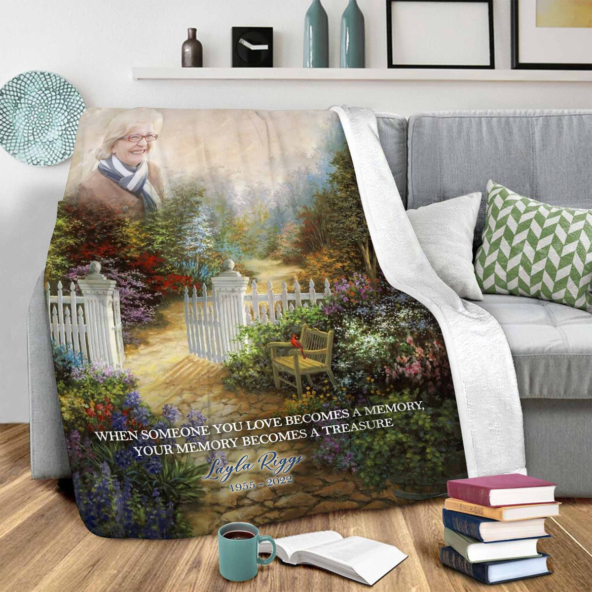 Personalized Memorial Blankets For Loss Of Mother, Mother's Day Gift