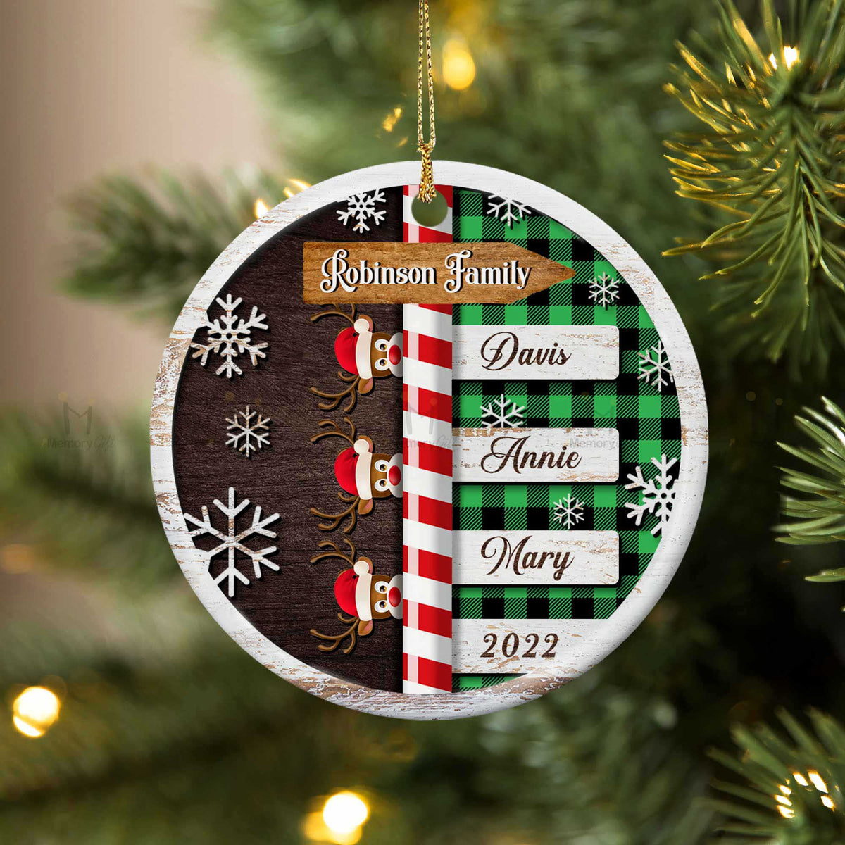 Family Name Christmas Ornaments 