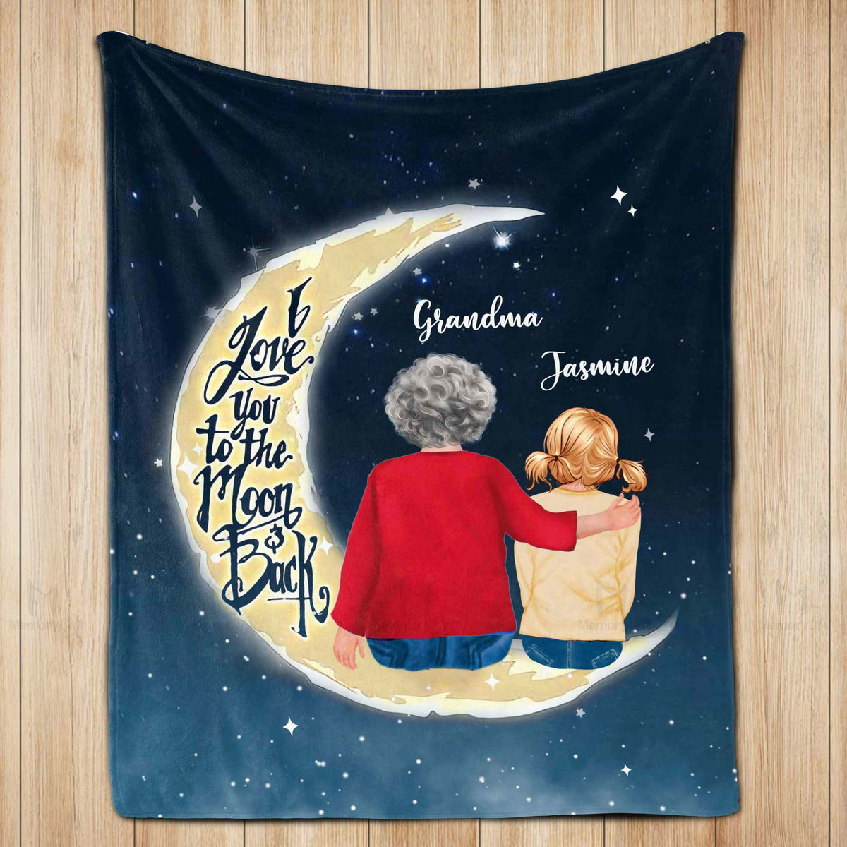 Custom Grandma Blanket Super Soft Fleece Blanket 3 Available Sizes