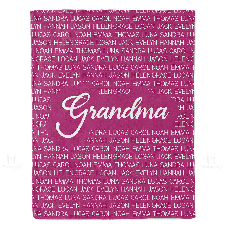 grandma blanket personalized