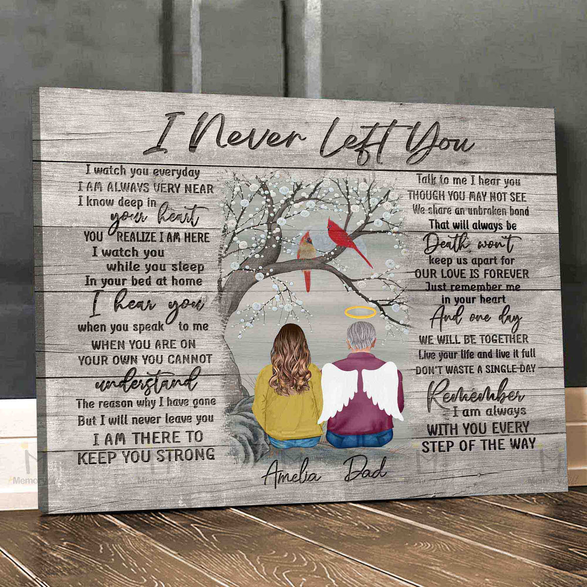 I Never Left You Poem on Canvas 8 Popular Sizes Ready to Hang I Never Left You Poem on Canvas 8 Popular Sizes Ready to Hang