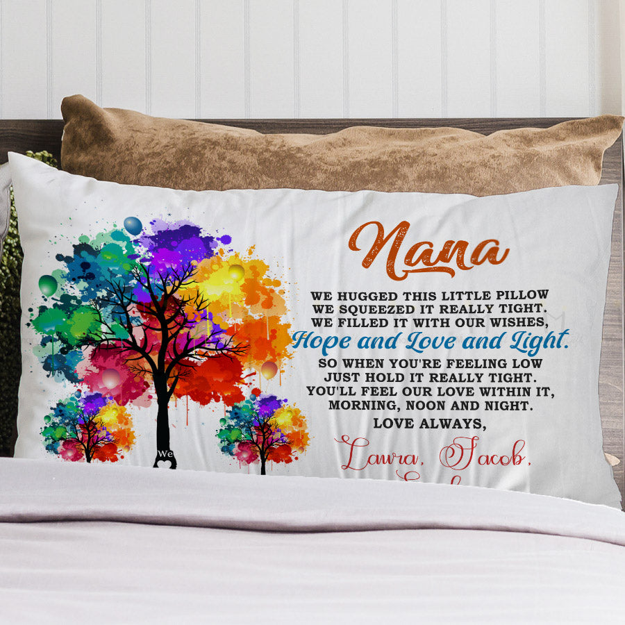 Personalized Gifts for Nana We Hugged This Little Pillow for Mother’s
