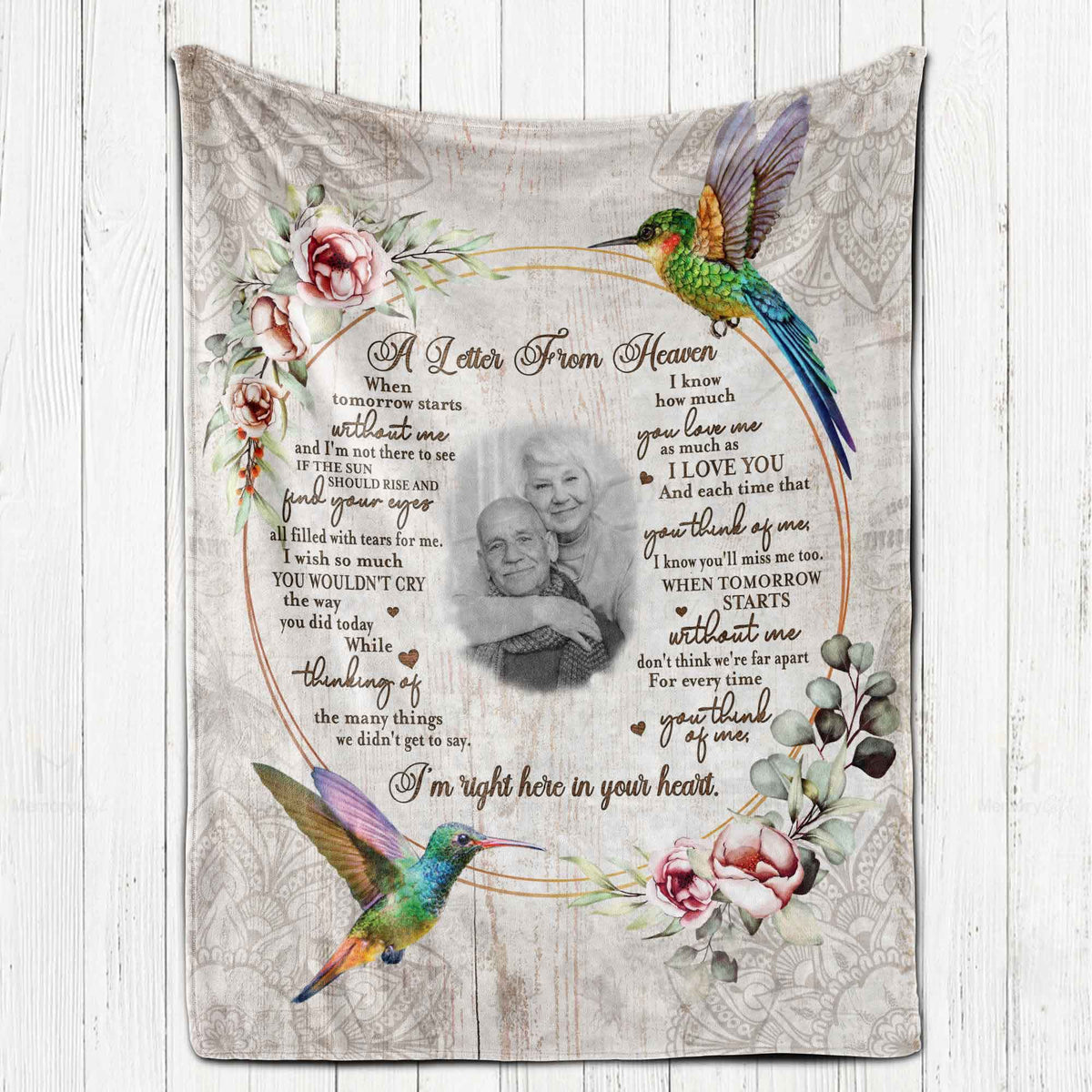 Personalized Memorial Blanket Memorial Gift For Loss Of Father, A