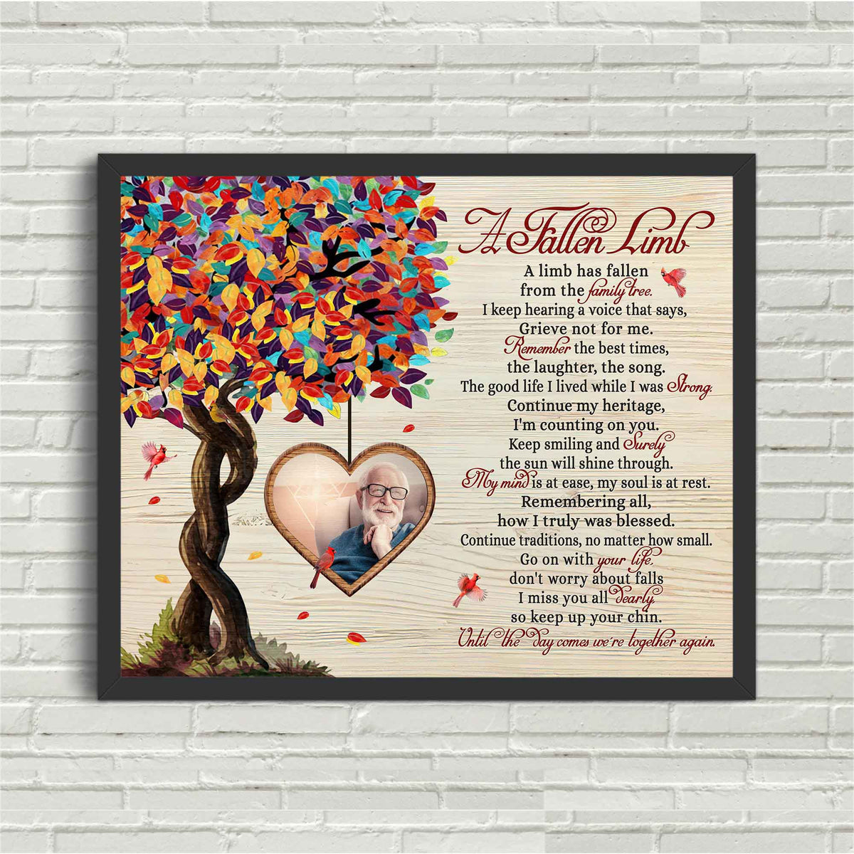 Personalized Memorial Gifts for Loss of Father Cardinal Sympathy Gift