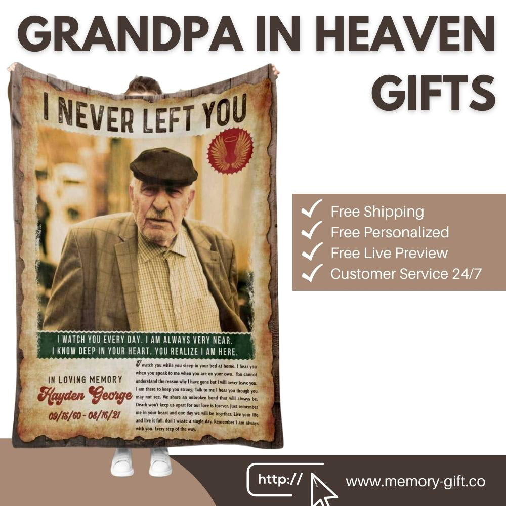 Grandpa in Heaven Gifts - 11/2024 - Memory-Gift™