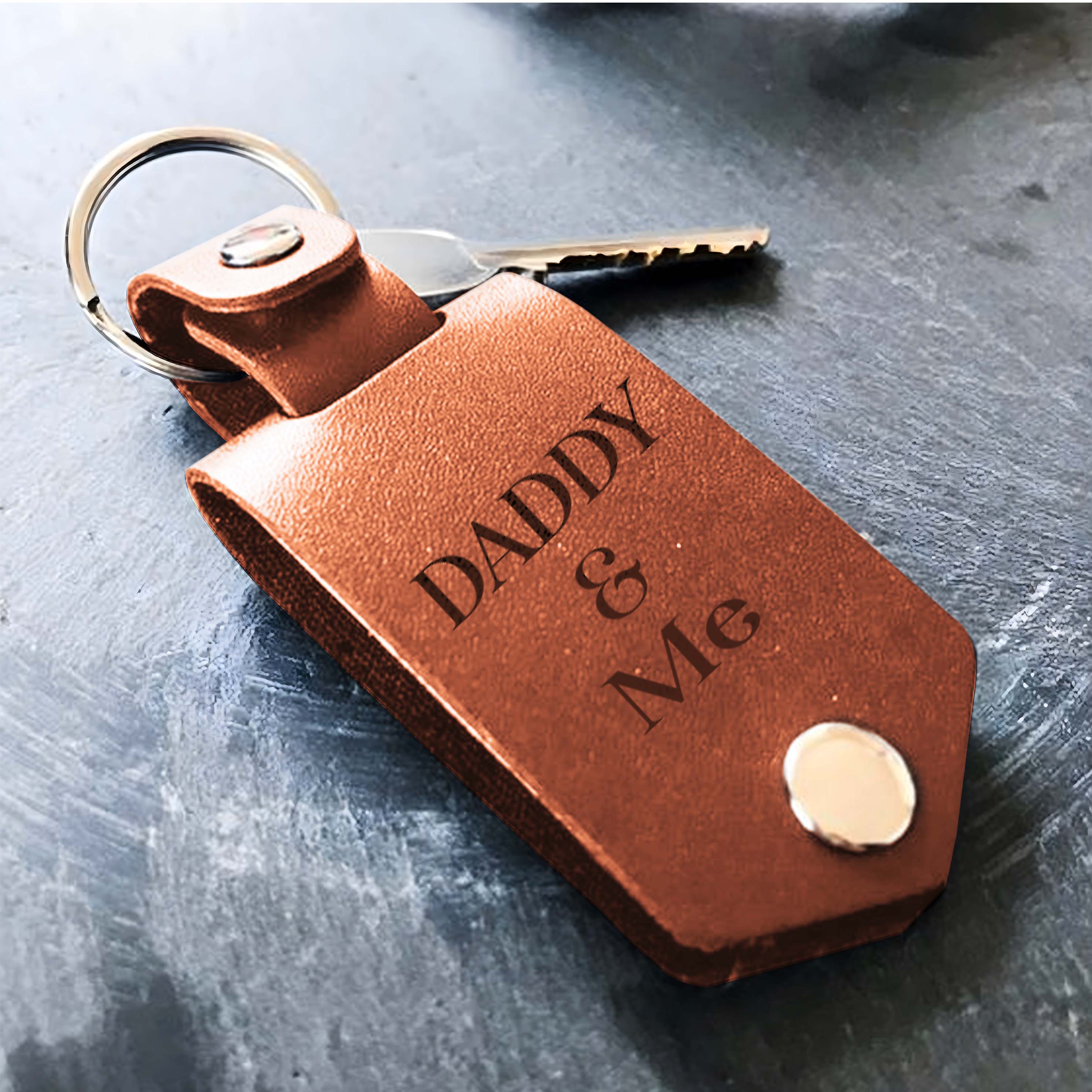 First Bump Keychain for Dad From Son