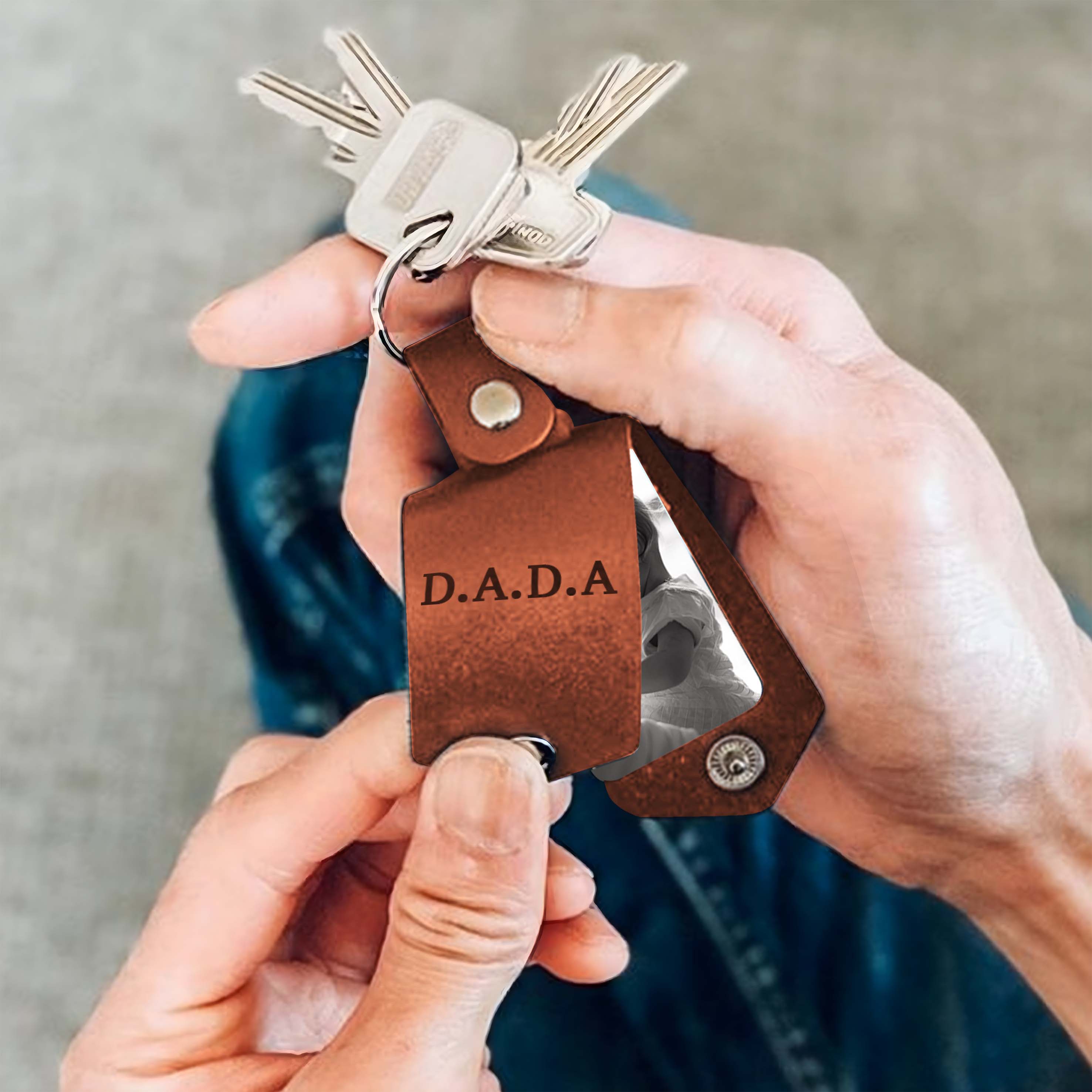 Dad Keychain Personalized