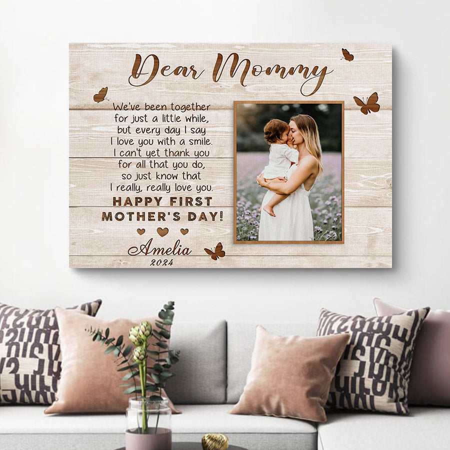Dear Mommy Canvas Photo Prints Custom