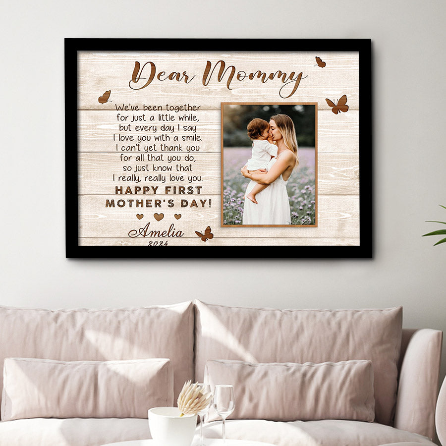 Dear Mommy Canvas Photo Prints Custom