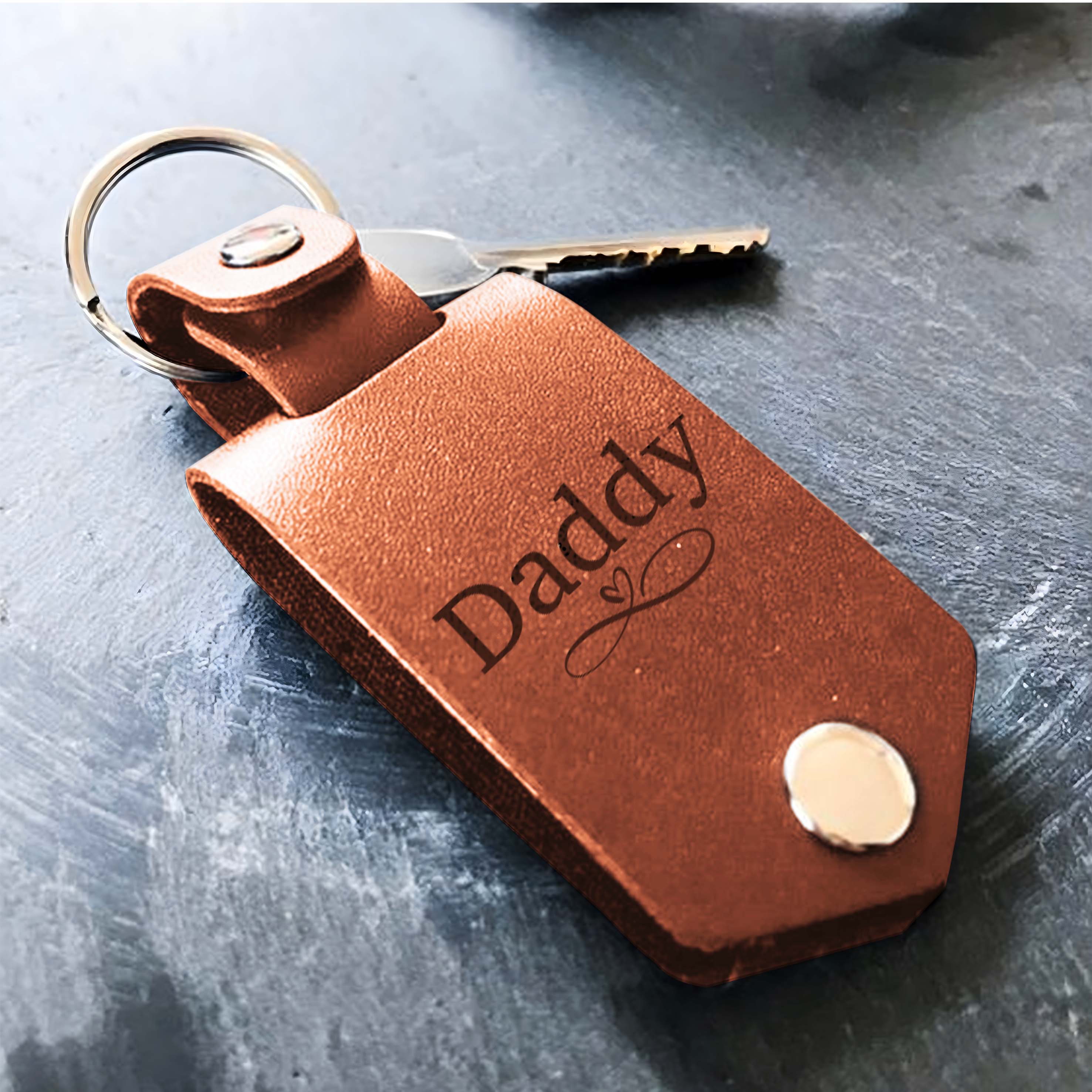 New Dad Keychain