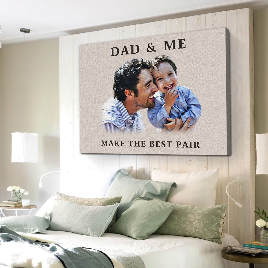 Custom Portrait Fathers Day Gift from Daughter Son Gifts Grandpa