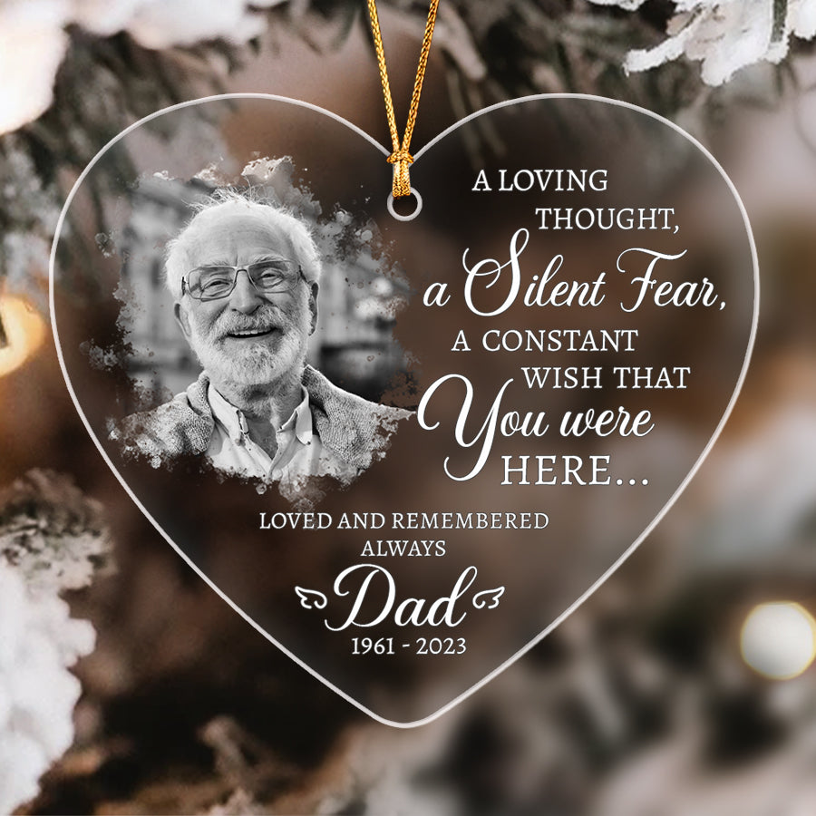 A Loving Thought A Silent Tear Acrylic Ornament