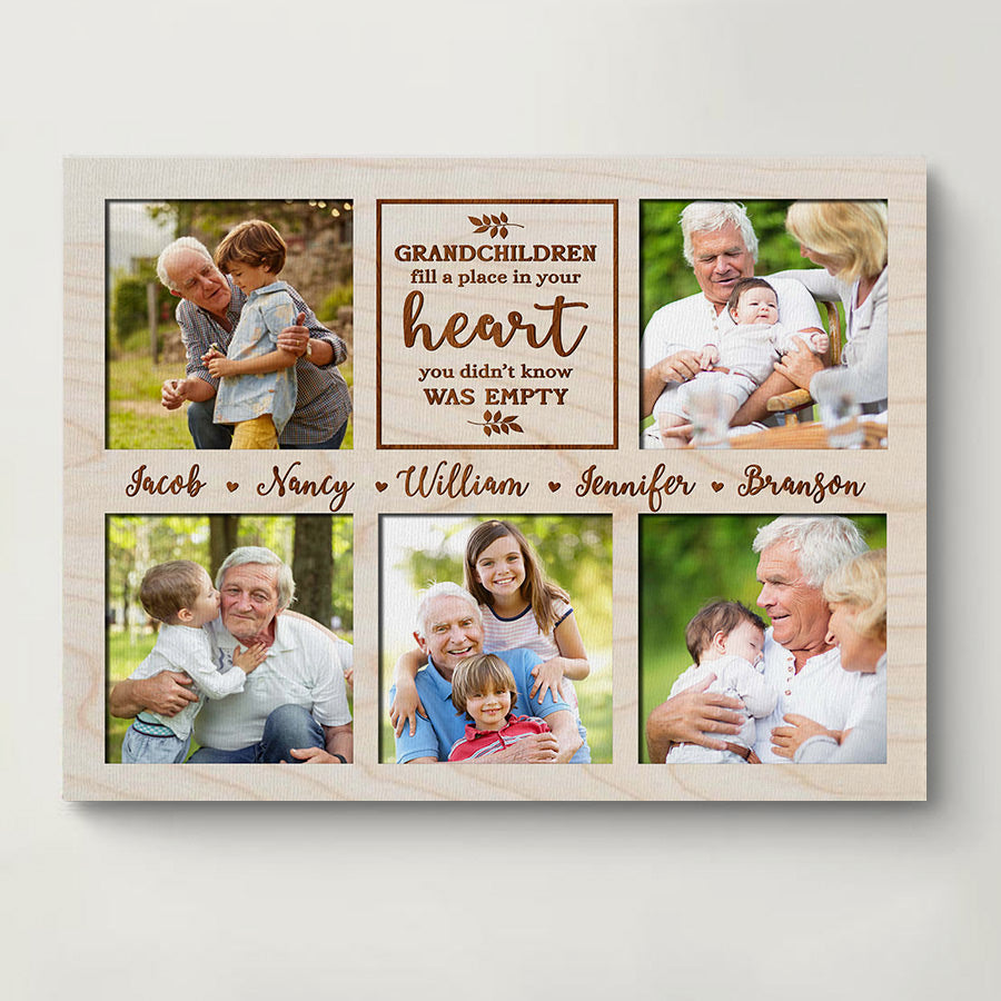 Grandpa Photo Collage Customized Father's Gift