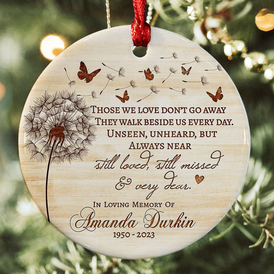 In Memory Ornament Ornaments For Deceased Loved Ones Those We Love