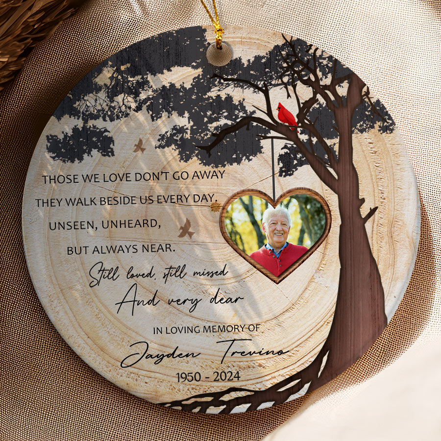 Those We Love Don’t Go Away Red Cardinal Ornament