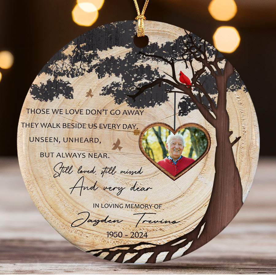 Those We Love Don’t Go Away Red Cardinal Ornament