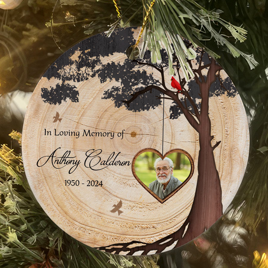 In Loving Memory of Custom Ceramic Circle Ornament