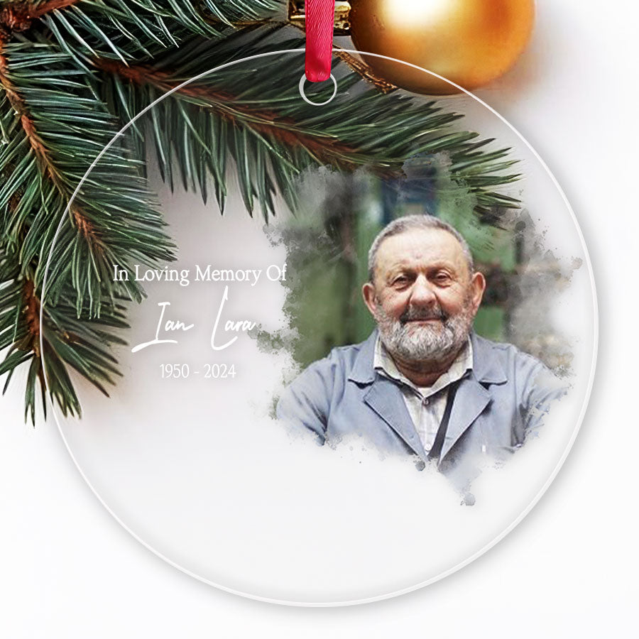 In Loving Memory Acrylic Ornament With Picture