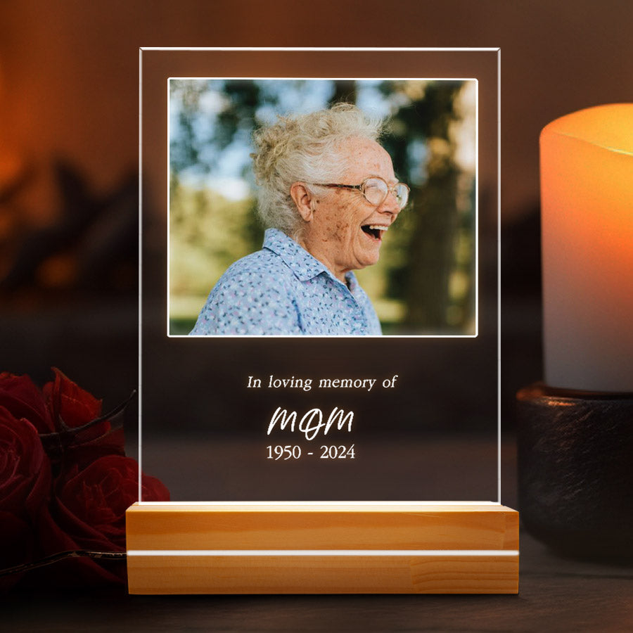 In Loving Memory of Photo Memories Personalised Night Light