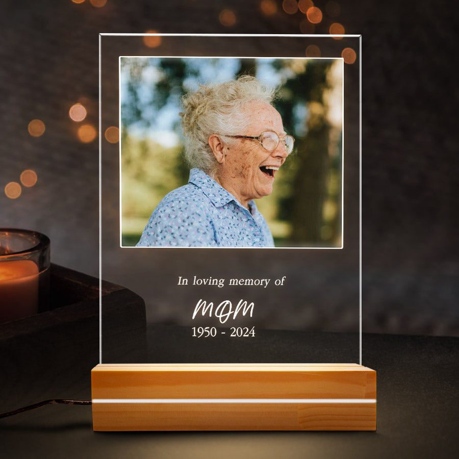 In Loving Memory of Photo Memories Personalised Night Light