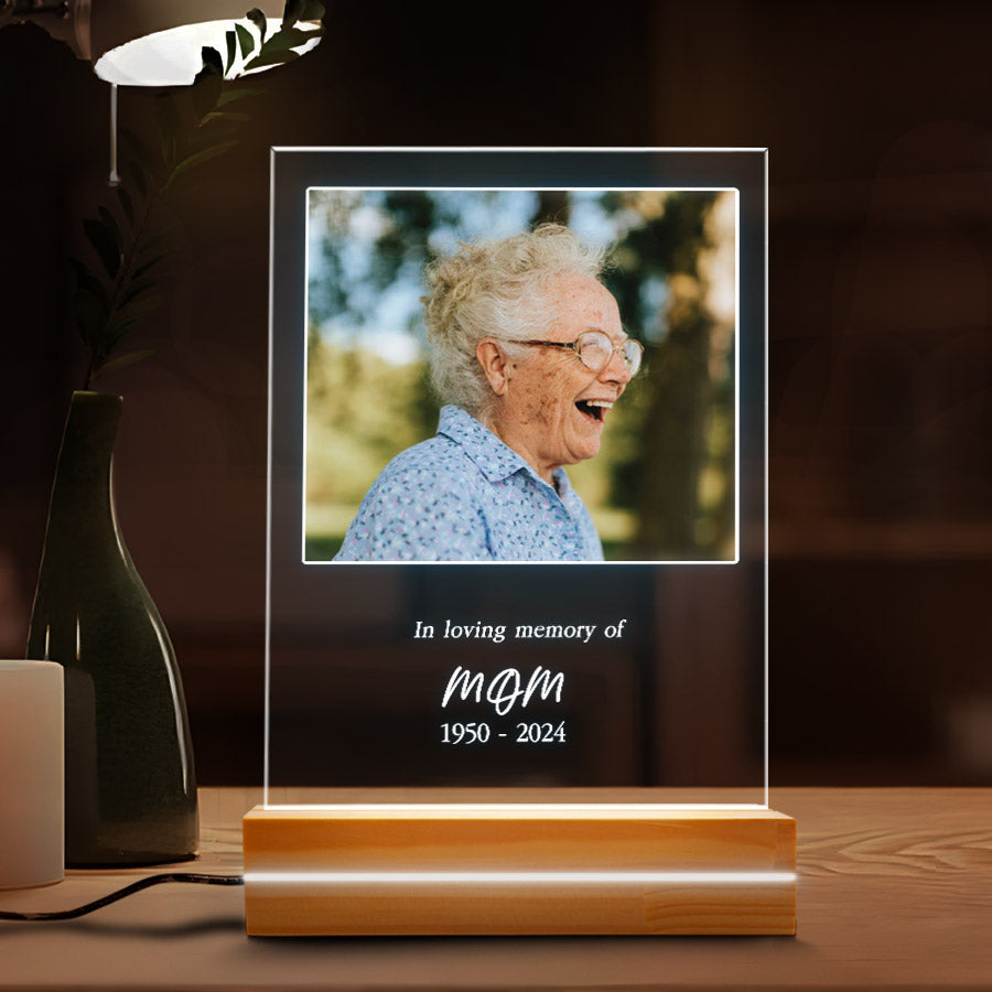 In Loving Memory of Photo Memories Personalised Night Light