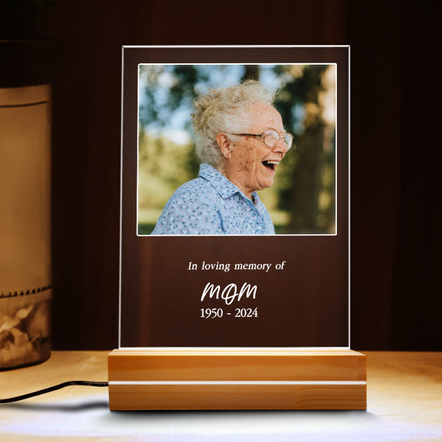 In Loving Memory of Photo Memories Personalised Night Light