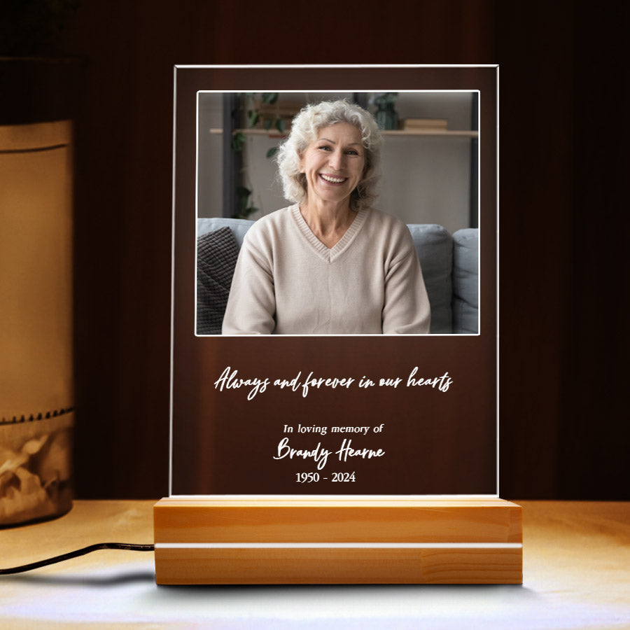 Always and Forever in Our Heart Custom Acrylic Plaque