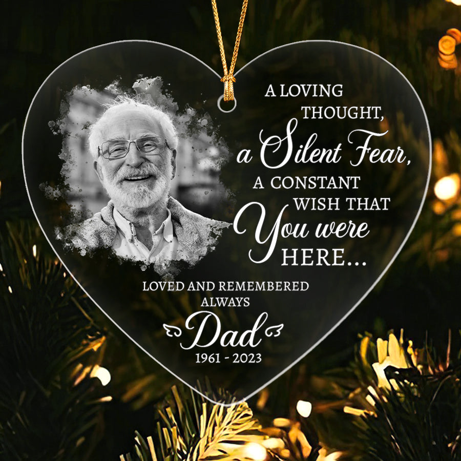 A Loving Thought A Silent Tear Acrylic Ornament