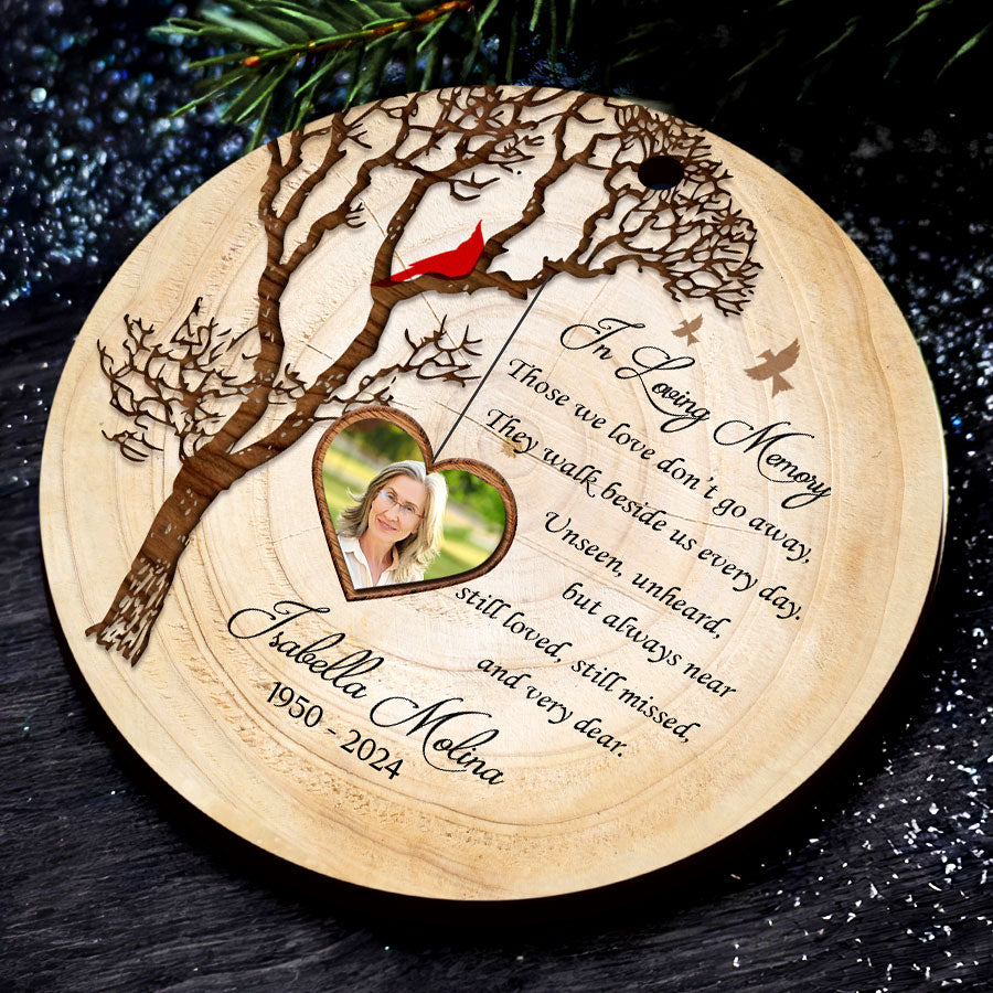 In Loving Memory Custom Memorial Photo Ornament