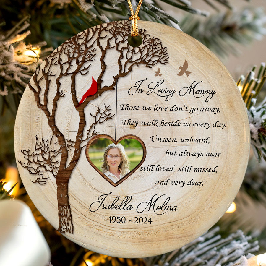 In Loving Memory Custom Memorial Photo Ornament