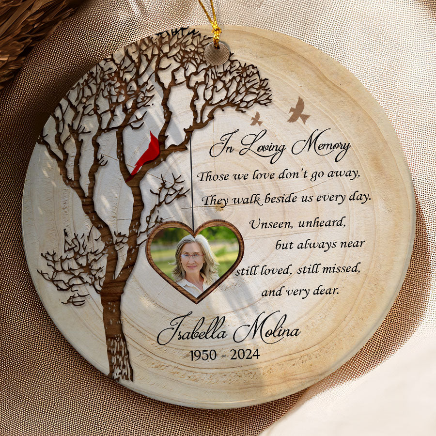 In Loving Memory Custom Memorial Photo Ornament