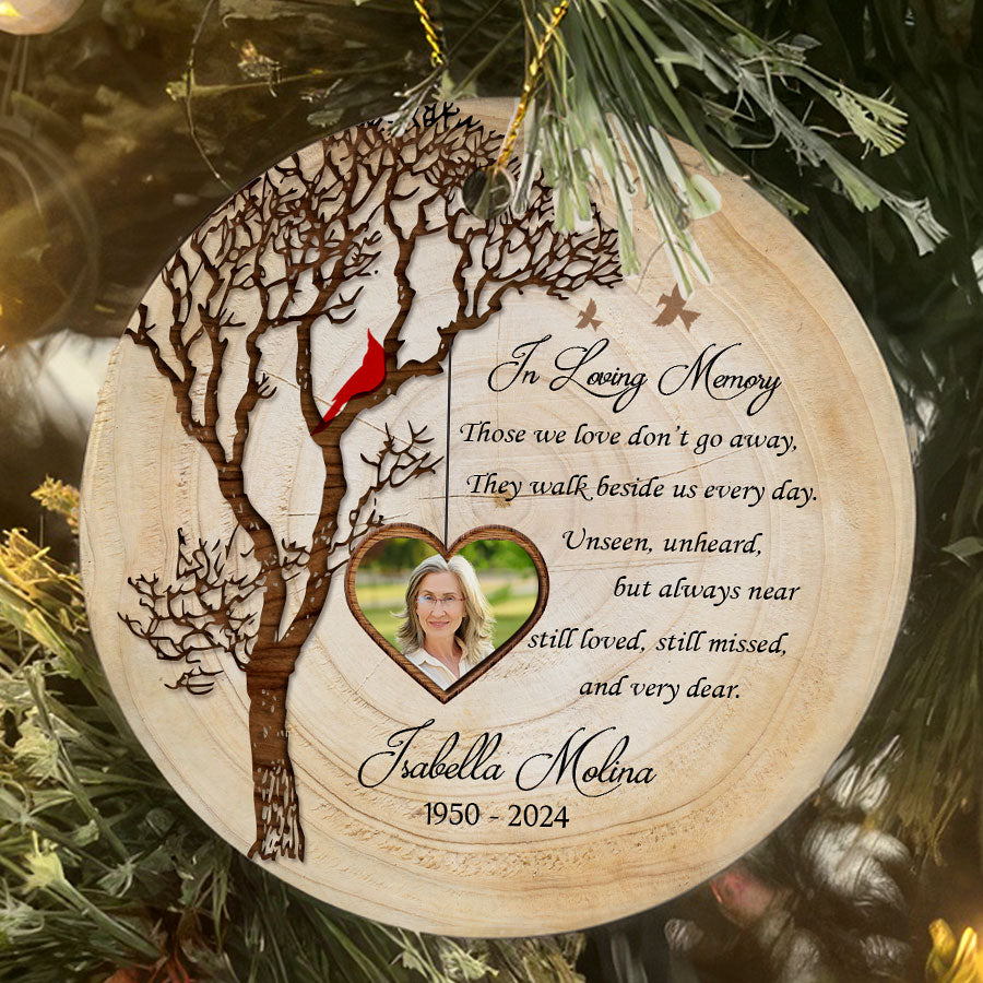 In Loving Memory Custom Memorial Photo Ornament