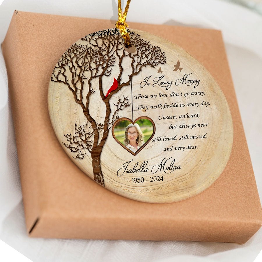 In Loving Memory Custom Memorial Photo Ornament