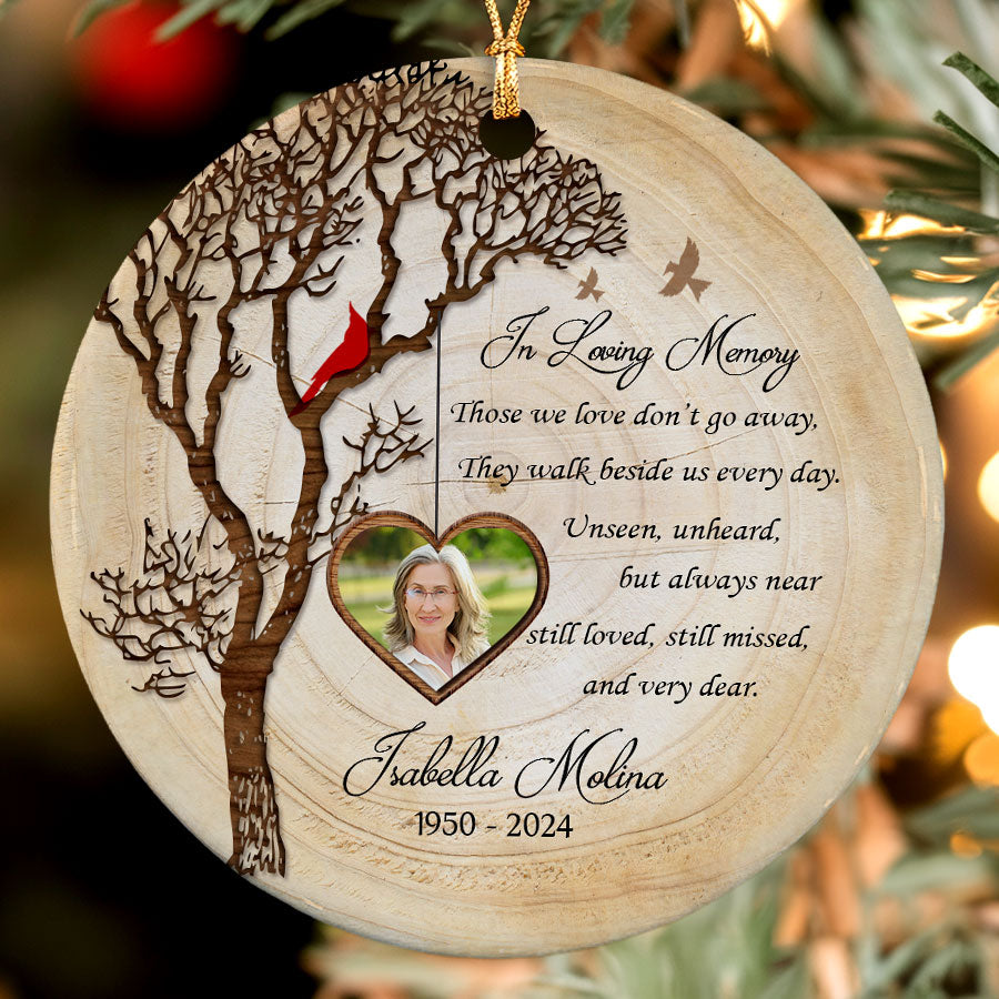 In Loving Memory Custom Memorial Photo Ornament