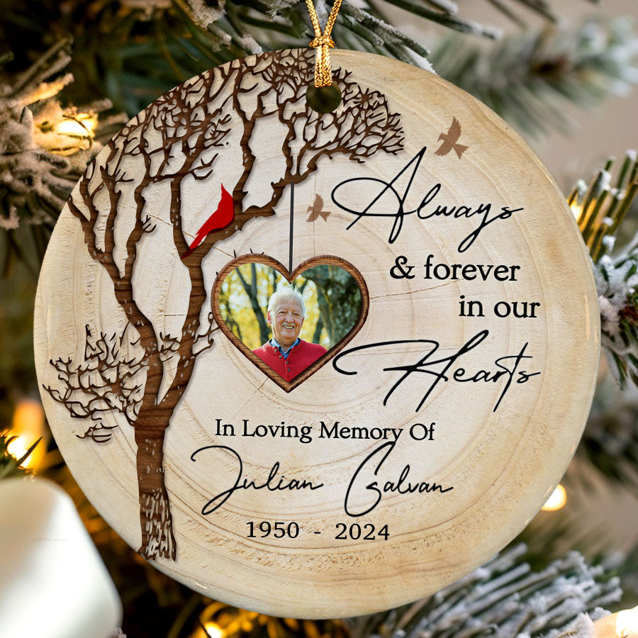 Always and Forever in Our Heart Ceramic Ornament