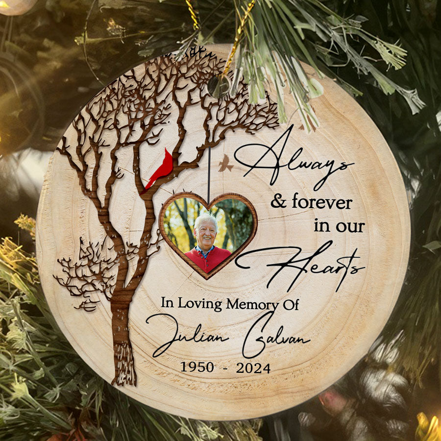 Always and Forever in Our Heart Ceramic Ornament