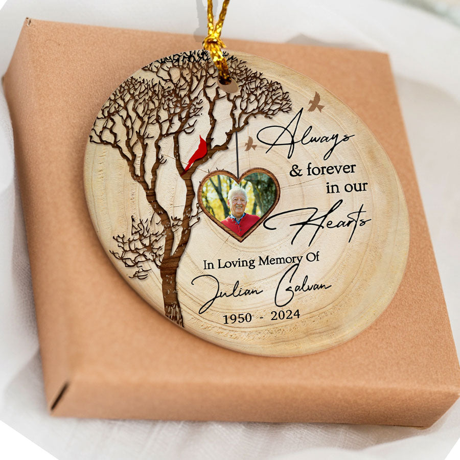 Always and Forever in Our Heart Ceramic Ornament