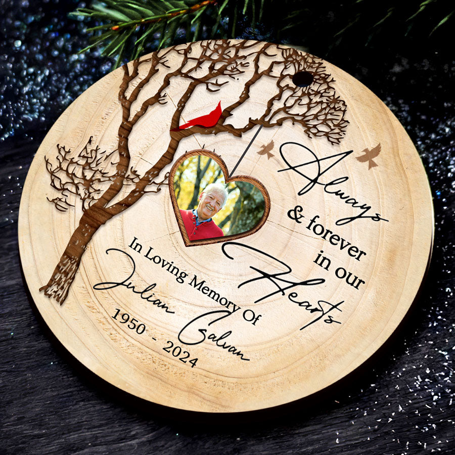 Always and Forever in Our Heart Ceramic Ornament