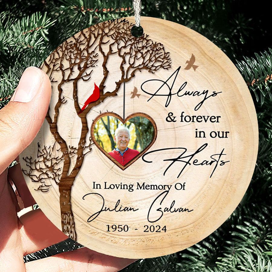 Always and Forever in Our Heart Ceramic Ornament